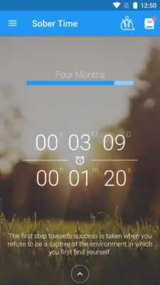 Sober Time android App screenshot 2